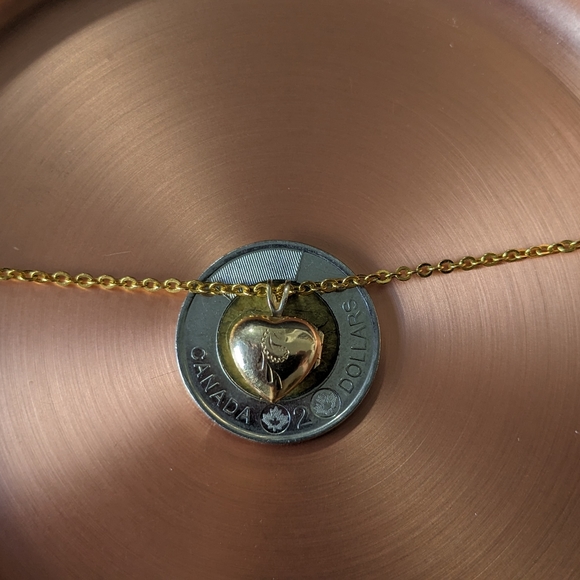 3/$30 Gold heart locket necklace - Picture 6 of 6